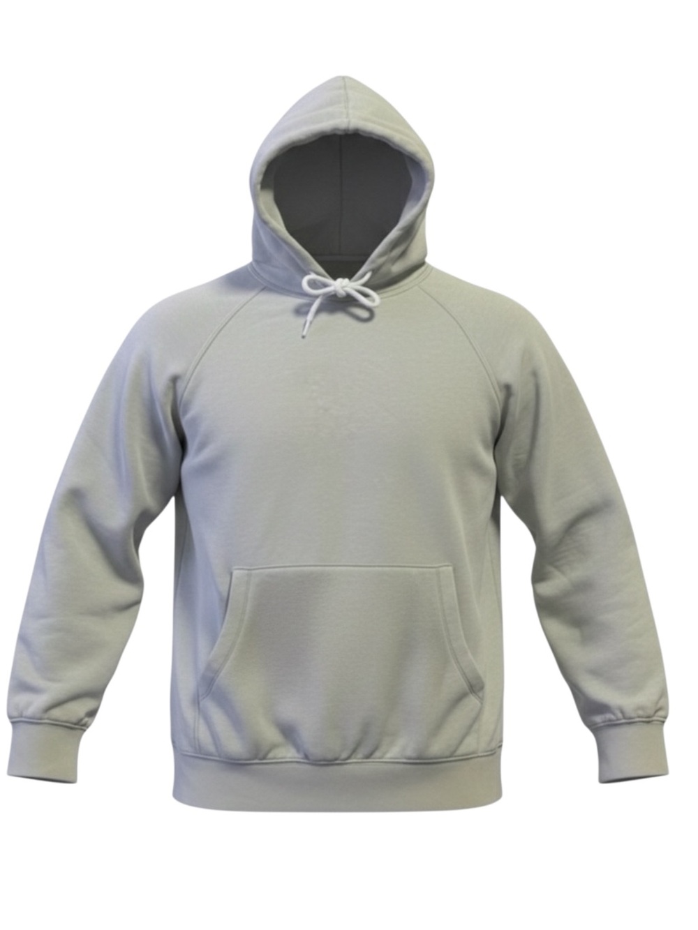 Evo Unisex Sage Green Slim Fit Uni-Pocket Hoodie (M/L)